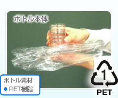 ボトル本体　ボトル素材PET樹脂